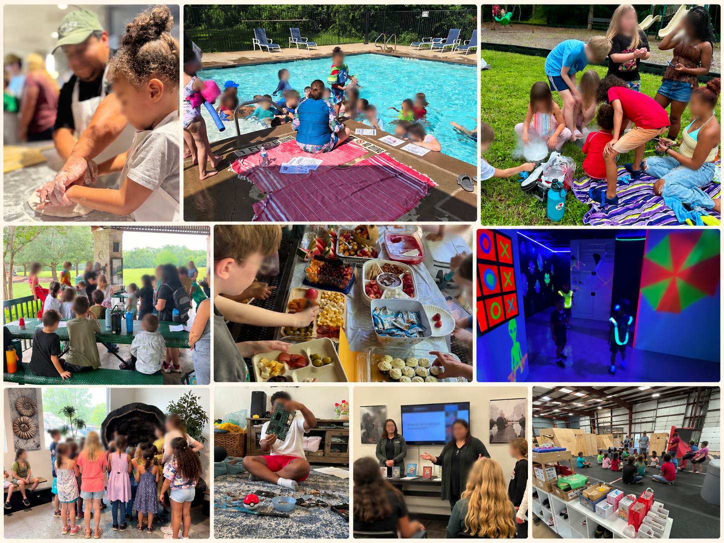 A collage of CurioSpark community moments from 2025 and 2026.